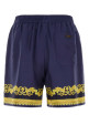 Blue silk bermuda shorts VERSACE (10222251A19254)