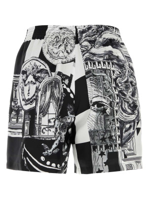 SHORTS SILK TWILL PRINT MEDUSA COLLAGE VERSACE (10222251A19270)