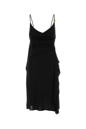 Black jersey dress VERSACE (10258411A12497)