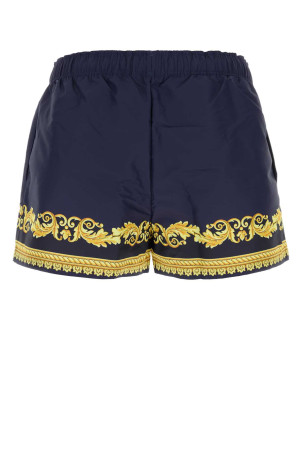 Navy blue polyester swimming shorts VERSACE (10261721A19318)