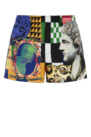 Printed polyester swimming shorts VERSACE (10261721A19319)