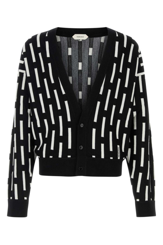 Embroidered wool cardigan VERSACE (10268631A19053)