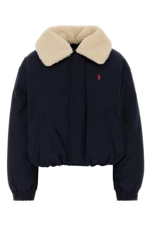 Dark blue polyester down jacket Blue POLO RALPH LAUREN (211A97141)