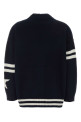 Navy blue wool oversize Belgio cardigan WEEKEND (2625346072600)