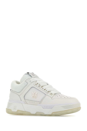 White leather and fabric MA-1 sneakers White AMIRI (AMFOSR1097)