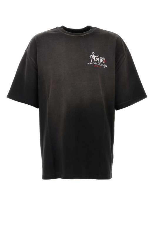 Black cotton oversize t-shirt Black AMIRI (AMTOJR1155)