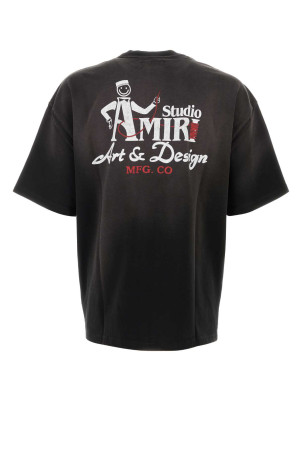 Black cotton oversize t-shirt Black AMIRI (AMTOJR1155)