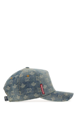 Embroidered denim baseball cap DSQUARED (BCM096810105523)