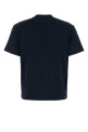 Midnight blue cotton t-shirt Fuchsia AMI (BFUTS035724)