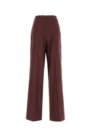 Burgundy stretch twill wide-leg Grace pant PT TORINO (CDVSGCZ00STDMA25)