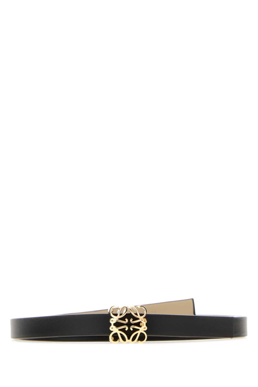 Black leather Bombee belt LOEWE (E82111BX04)
