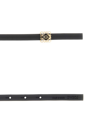 Black leather Bombee belt LOEWE (E82111BX04)