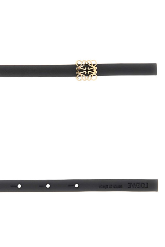 Black leather Bombee belt LOEWE (E82111BX04)