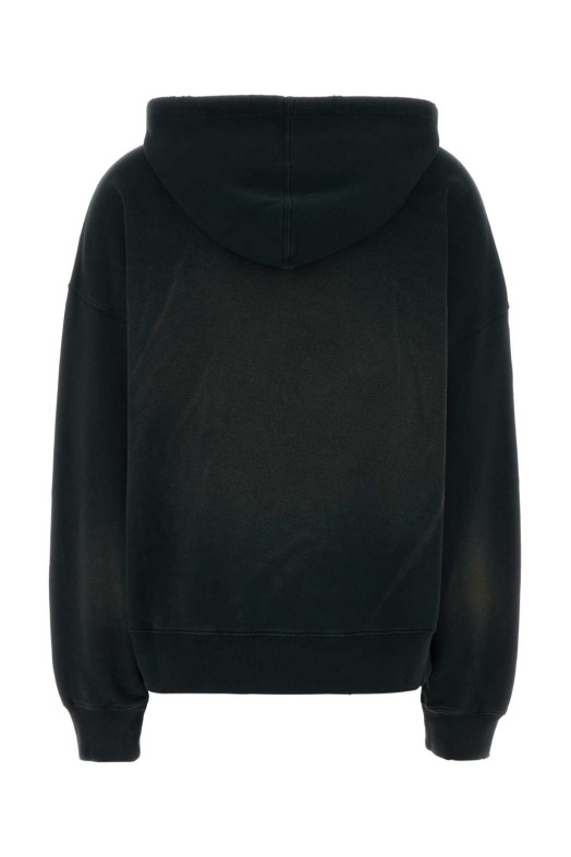 Black cotton oversize Melissa sweatshirt GOLDEN GOOSE DELUXE BRAND (GUP01932P002146)