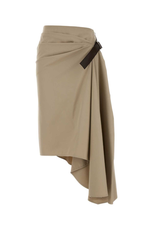 Бежевая юбка из габардина Beige LOEWE (S359Y08XAV)