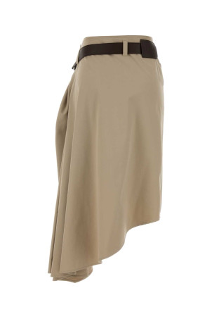 Beige gabardine skirt Beige LOEWE (S359Y08XAV)