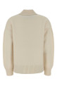 Ivory wool polo shirt Blue AMI (UPL409018)
