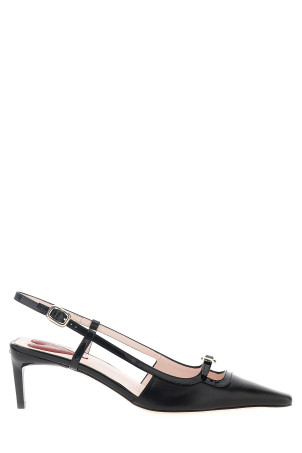 'Viv' Canard' slingbacks Black