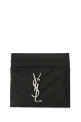 Black leather card holder Black SAINT LAURENT (423291BOW02)
