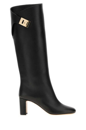 Black leather Elli boots Black SALVATORE FERRAGAMO (01K3737849961C)