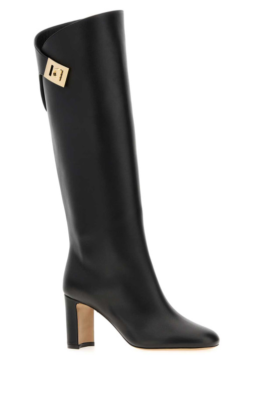 Black leather Elli boots Black SALVATORE FERRAGAMO (01K3737849961C)