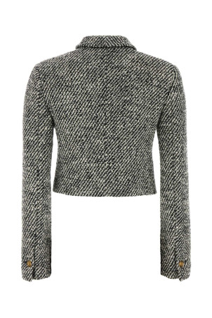 INFORMAL JACKET RESPONSIBLE BICOLOUR WOOL BOUCLE' VERSACE (10269391A19234)