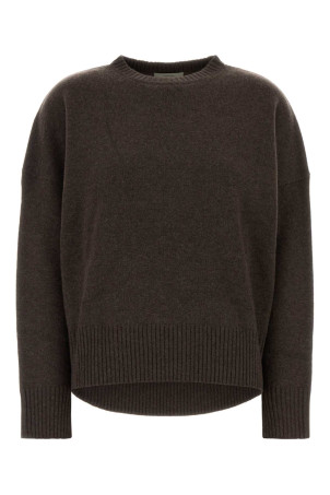 Chocolate cashmere oversize Anton sweater Brown LOULOU DE SAISON (ANTONLDS)