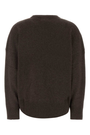Chocolate cashmere oversize Anton sweater Brown LOULOU DE SAISON (ANTONLDS)