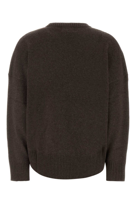 Chocolate cashmere oversize Anton sweater Brown LOULOU DE SAISON (ANTONLDS)