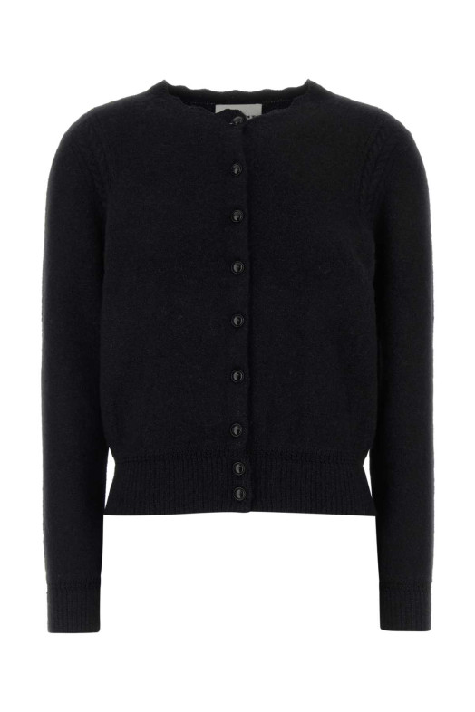Black alpaca blend Naia cardigan ISABEL MARANT ETOILE (CA0185FAA1L68E)