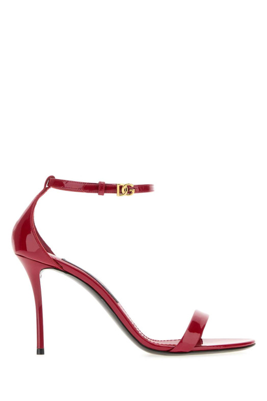 Red leather sandals DOLCE & GABBANA (CR2045A1471)