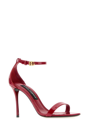 Red leather sandals DOLCE & GABBANA (CR2045A1471)