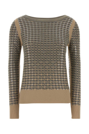 Embroidered wool blend sweater ERMANNO SCERVINO (D495M329CTEJY)
