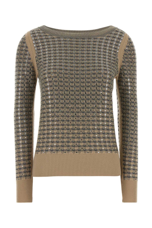Embroidered wool blend sweater ERMANNO SCERVINO (D495M329CTEJY)