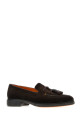Dark brown suede Easy loafers SANTONI (MGEO19368NEABYSU)