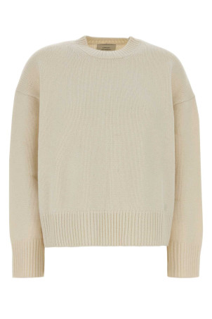 Ivory wool Pia sweater Beige LOULOU DE SAISON (PIALDS)
