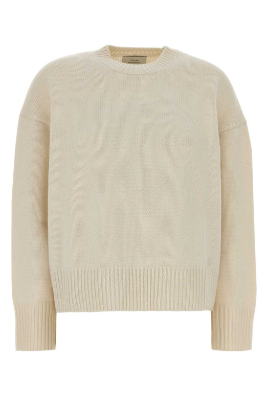 Ivory wool Pia sweater Beige LOULOU DE SAISON (PIALDS)