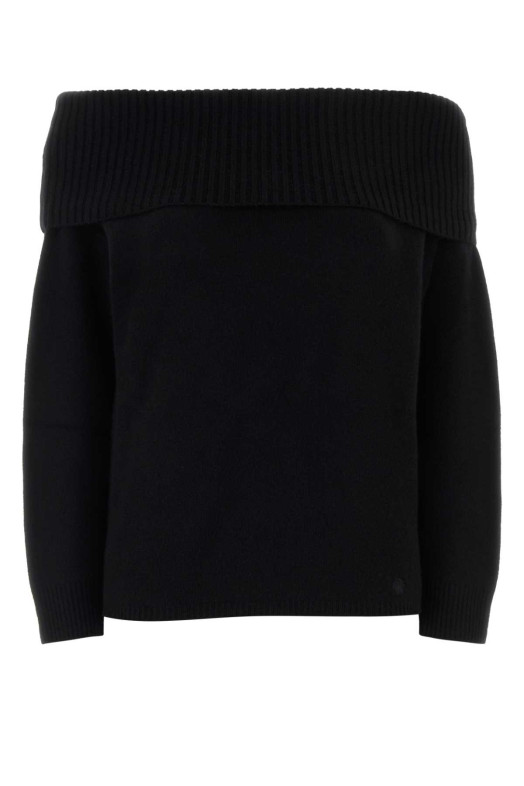 Black stretch cashmere Sibyl sweater Black LOULOU DE SAISON (SIBYL)