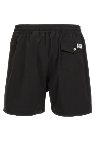 Плавки з вишитим логотипом, чорні POLO RALPH LAUREN 710907255002