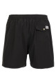 Logo embroidery swim shorts Black
