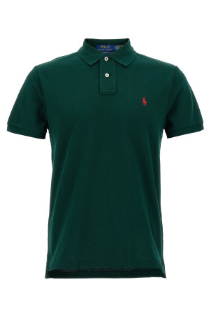 Футболка-поло з логотипом, зелена POLO RALPH LAUREN 710782592015