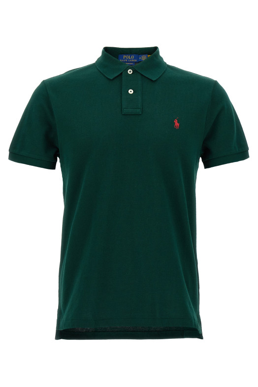Поло с логотипом, зелёное POLO RALPH LAUREN 710782592015