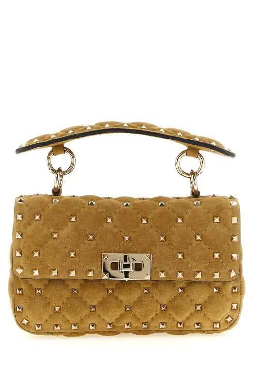 Сумка через плечо ValentinoG. «RockstudSpike», маленькая, бежевая W2B0123KQQRDX
