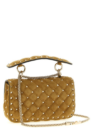 Сумка через плече ValentinoG. «RockstudSpike», мала, бежева W2B0123KQQRDX