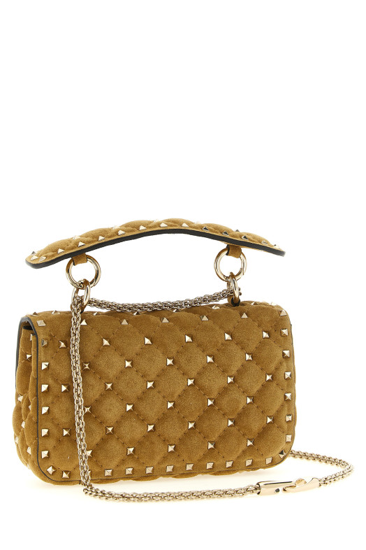 Сумка через плечо ValentinoG. «RockstudSpike», маленькая, бежевая W2B0123KQQRDX