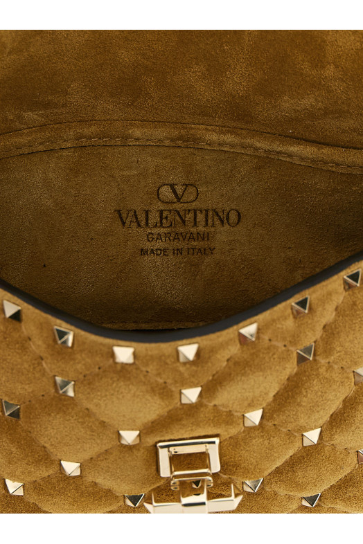 Сумка через плечо ValentinoG. «RockstudSpike», маленькая, бежевая W2B0123KQQRDX
