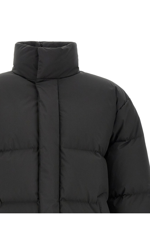 Пуховик с высоким воротником, черный SAINT LAURENT 875289YZ9EF1001