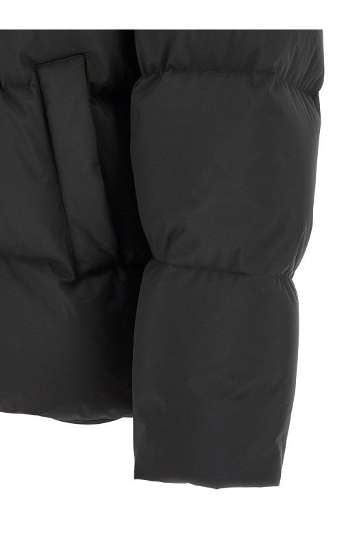 Пуховик с высоким воротником, черный SAINT LAURENT 875289YZ9EF1001