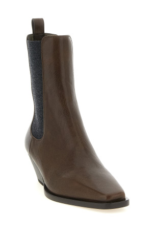 'Precious Heel' ankle boots Brown