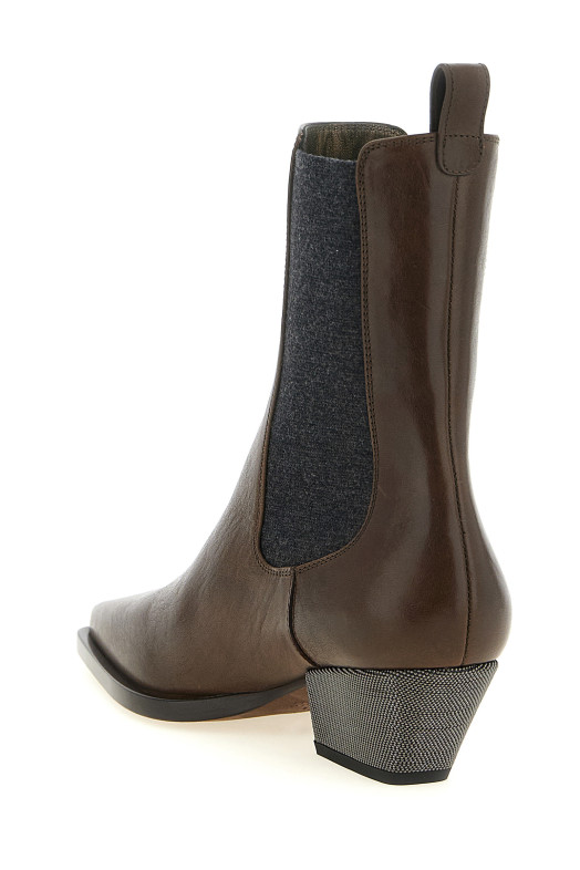 Ботильоны «Precious Heel», коричневые MZSLC3050PC9122
